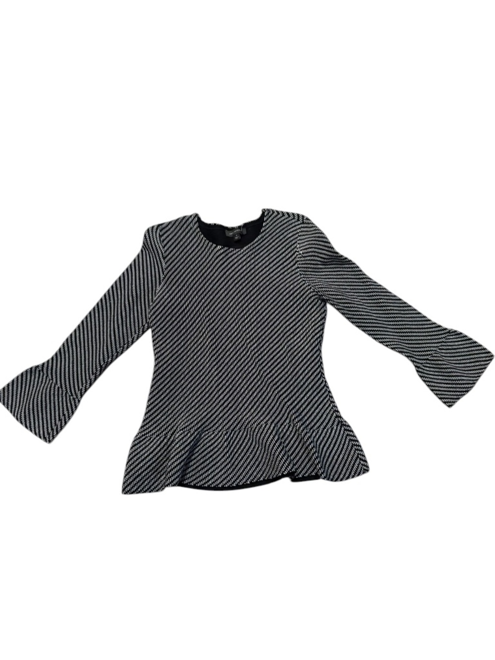 Ann Taylor black ruffle top